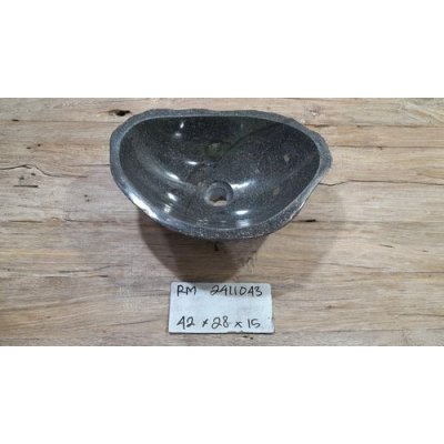 Раковина из речного камня 42x28x15 (RM2411043)