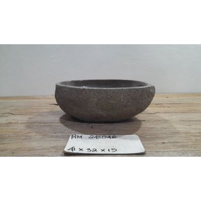 Раковина из речного камня 41x32x15 (RM2411046)