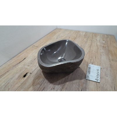 Раковина из речного камня 47x34x15 (RM2411048)