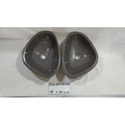 Парные раковины из речного камня 47х35х15 (RM241104A+B)