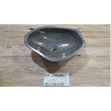 Раковина из речного камня 46x30x15 (RM2411052)