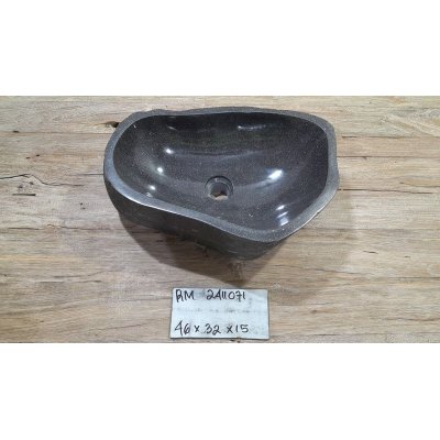 Раковина из речного камня 46x32x15 (RM2411071)