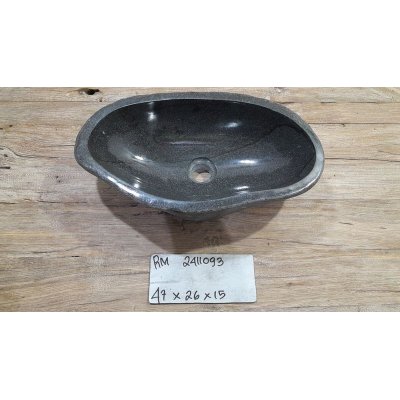 Раковина из речного камня 47x26x15 (RM2411093)