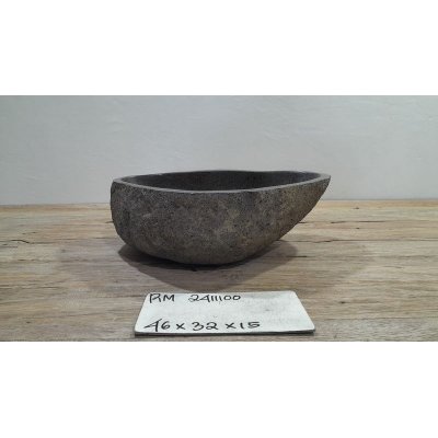 Раковина из речного камня 46x32x15 (RM2411100)