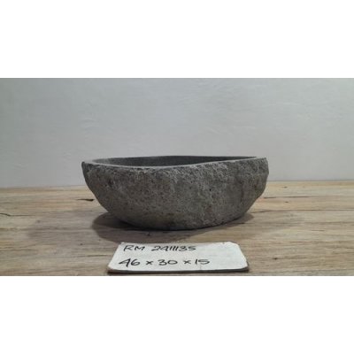 Раковина из речного камня 46x30x15 (RM2411135)