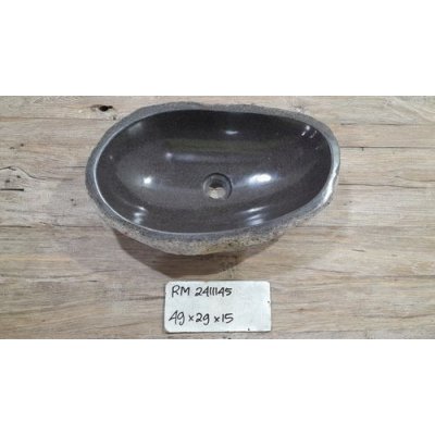 Раковина из речного камня 49х29х15 (RM2411145)