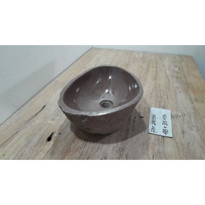 Раковина из речного камня 48x35x15 (RM2411150)