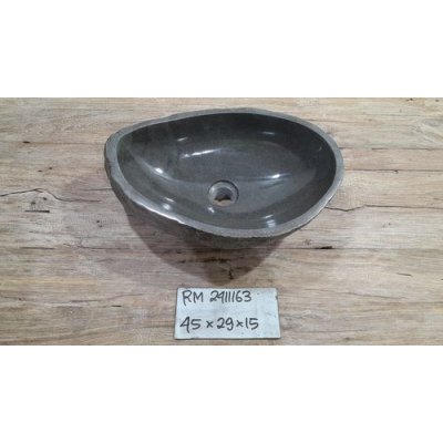 Раковина из речного камня 45х29х15 (RM2411163)