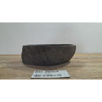 Раковина из речного камня 45х29х15 (RM2411163)