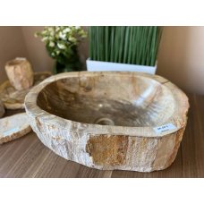 Раковина из окаменелого дерева 46х31х15 см (K4-OD-5)