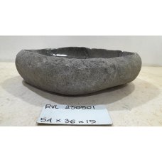 Раковина из речного камня с тонким краем 54х36х15 (RVL230501)