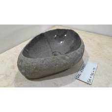 Раковина из речного камня с тонким краем 54х36х15 (RVL230501)