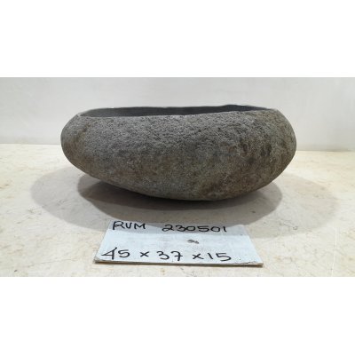 Раковина из речного камня с тонким краем 45х37х15 (RVM230501)