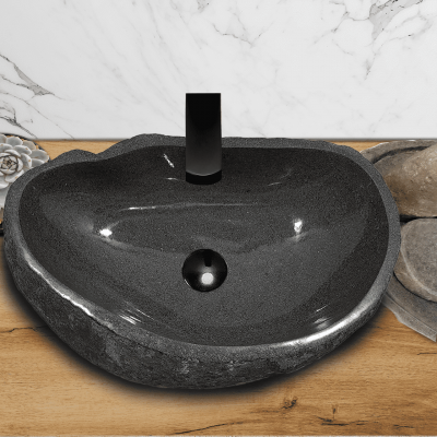Раковина из речного камня 53х33х15 (RL230503)