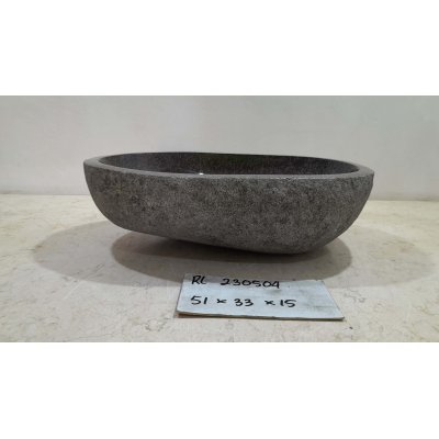 Раковина из речного камня 51х33х15 (RL230504)