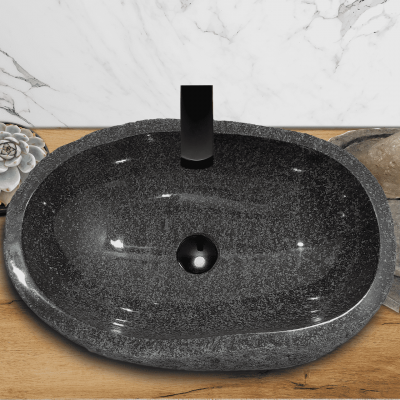 Раковина из речного камня 51х33х15 (RL230504)