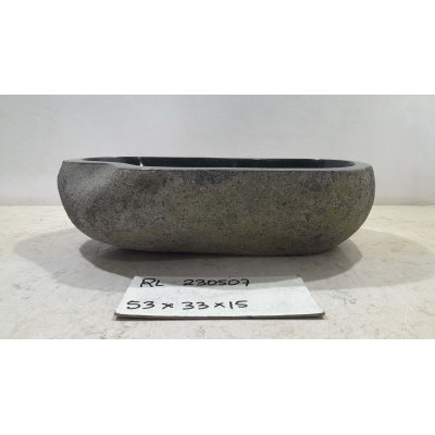 Раковина из речного камня 53х33х15 (RL230507)