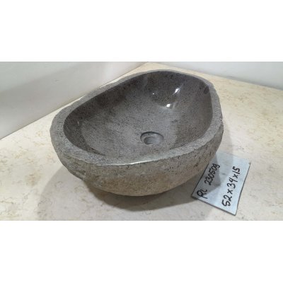 Раковина из речного камня 52х34х15 (RL230509)