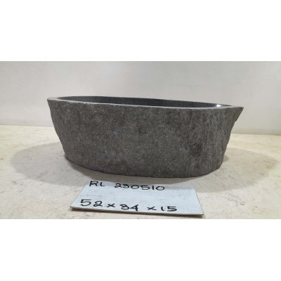 Раковина из речного камня 52х34х15 (RL230510)