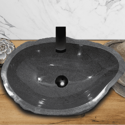 Раковина из речного камня 52х34х15 (RL230510)
