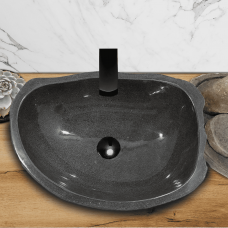 Раковина из речного камня 51х37х15 (RL230515)