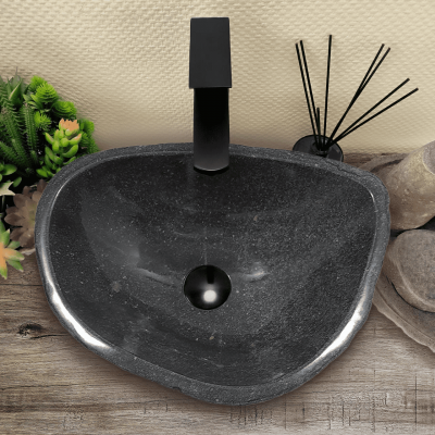 Раковина из речного камня 51х41х15 (RL230518)