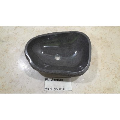 Раковина из речного камня 51х35х15 (RL230520)