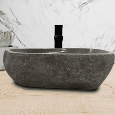 Раковина из речного камня 51х35х15 (RL230520)