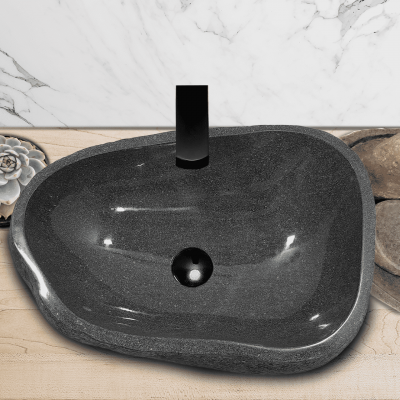 Раковина из речного камня 51х35х15 (RL230520)