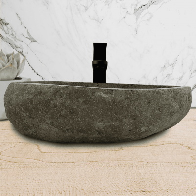 Раковина из речного камня 53х38х15 (RL230522)