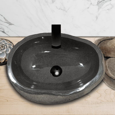Раковина из речного камня 54х40х15 (RL230523)