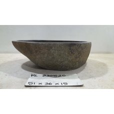 Раковина из речного камня 51х36х15 (RL230525)