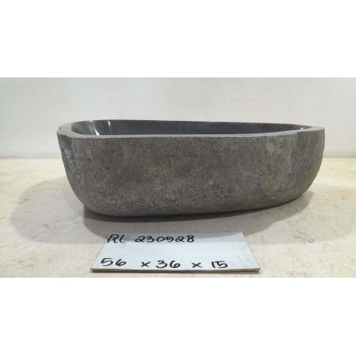 Раковина из речного камня 56х36х15 (RL230528)