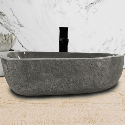 Раковина из речного камня 56х36х15 (RL230528)