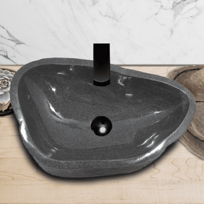 Раковина из речного камня 56х36х15 (RL230528)