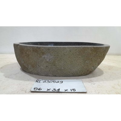Раковина из речного камня 56х34х15 (RL230529)