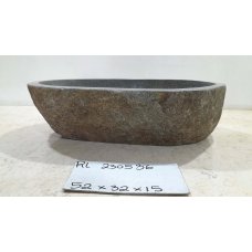Раковина из речного камня 52х32х15 (RL230536)