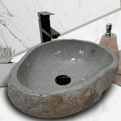 Раковина из речного камня 56х41х15 (RL230538)
