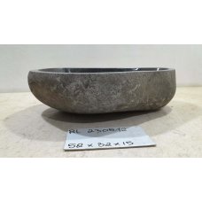 Раковина из речного камня 52х32х15 (RL230542)