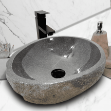 Раковина из речного камня 53х40х15 (RL230543)