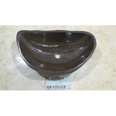 Раковина из речного камня 58х33х15 (RL230544)