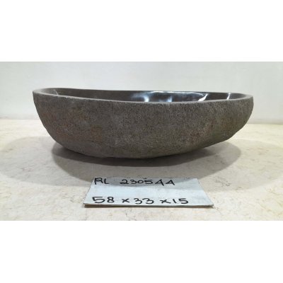 Раковина из речного камня 58х33х15 (RL230544)