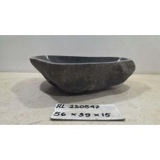 Раковина из речного камня 56х39х15 (RL230547)