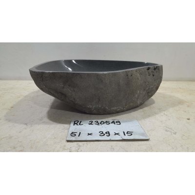 Раковина из речного камня 51х39х15 (RL230549)