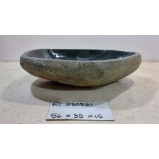 Раковина из речного камня 56х35х15 (RL230551)