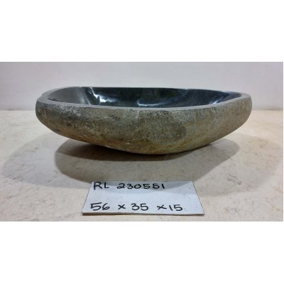 Раковина из речного камня 56х35х15 (RL230551)