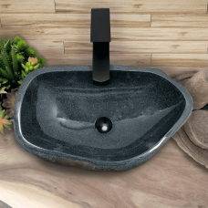 Раковина из речного камня 56х35х15 (RL230551)