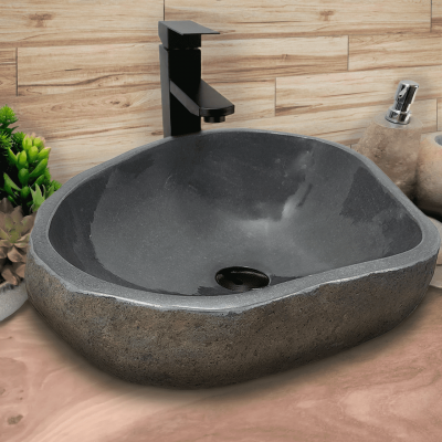 Раковина из речного камня 53х40х15 (RL230552)