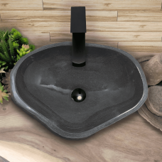 Раковина из речного камня 53х40х15 (RL230552)