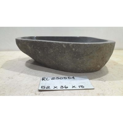 Раковина из речного камня 52х36х15 (RL230554)